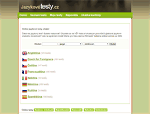 Tablet Screenshot of jazykovetesty.cz